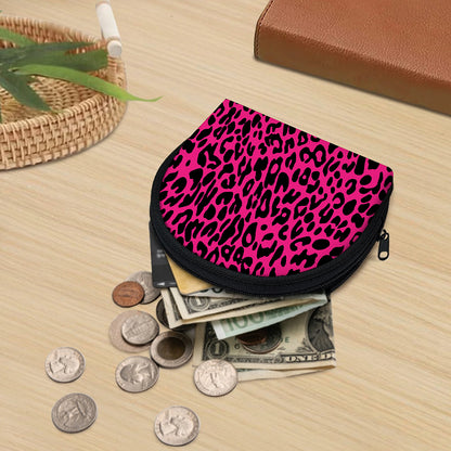 Hot Pink Leopard Print Coin Purse