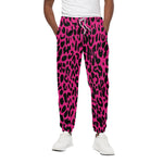 Hot Pink Leopard Print Cotton Pants