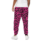 Hot Pink Leopard Print Cotton Pants