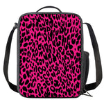 Hot Pink Leopard Print Crossbody Lunch Bag