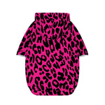 Hot Pink Leopard Print Dog Zip Up Hoodie