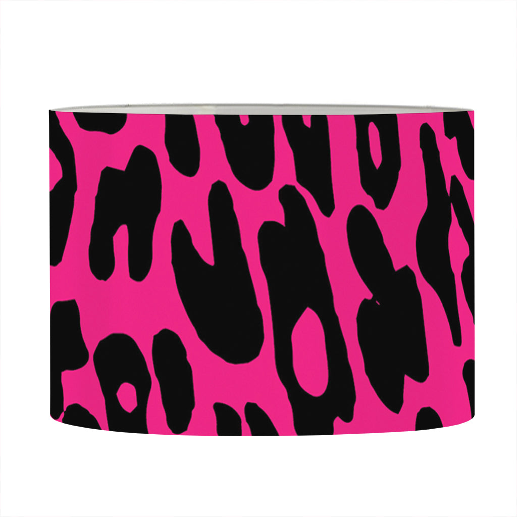 Hot Pink Leopard Print Drum Lamp Shade