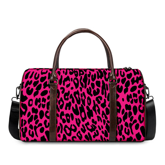 Hot Pink Leopard Print Duffle Bag