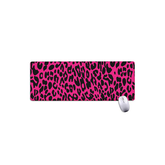 Hot Pink Leopard Print Extended Mouse Pad