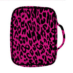Hot Pink Leopard Print Front Pocket Bible Bag