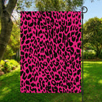 Hot Pink Leopard Print Garden Flag