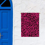 Hot Pink Leopard Print Garden Flag