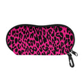 Hot Pink Leopard Print Glasses Case