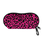 Hot Pink Leopard Print Glasses Case