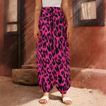 Hot Pink Leopard Print Harem Pants