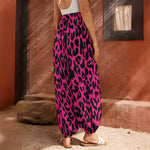 Hot Pink Leopard Print Harem Pants