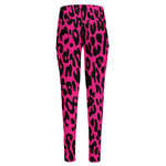 Hot Pink Leopard Print High-Waisted Pocket Leggings