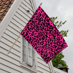 Hot Pink Leopard Print House Flag