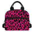 Hot Pink Leopard Print Insulated Lunch Bag