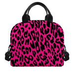 Hot Pink Leopard Print Insulated Lunch Bag