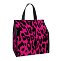 Hot Pink Leopard Print Insulated Lunch Tote