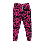 Hot Pink Leopard Print Jogger Pants