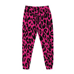 Hot Pink Leopard Print Jogger Pants