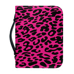 Hot Pink Leopard Print Leather Bible Cover