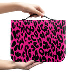 Hot Pink Leopard Print Leather Bible Cover