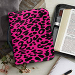 Hot Pink Leopard Print Leather Bible Cover