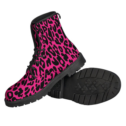 Hot Pink Leopard Print Backpack