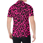 Hot Pink Leopard Print Men's Shirt