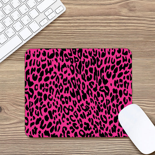 Hot Pink Leopard Print Mouse Pad