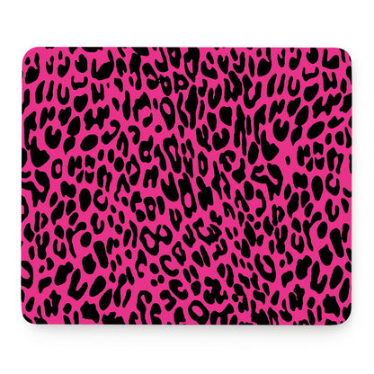 Hot Pink Leopard Print Mouse Pad
