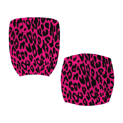 Hot Pink Leopard Print Office Chair Cover