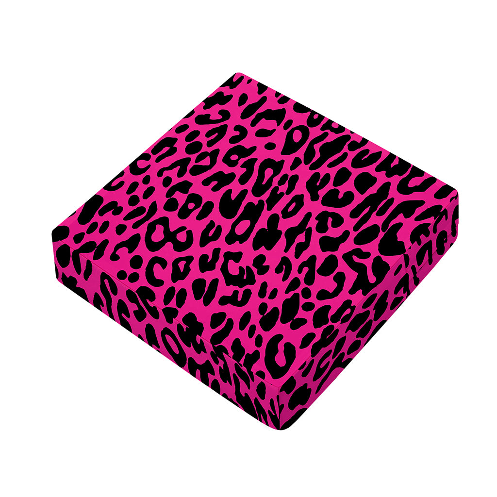 Hot Pink Leopard Print Outdoor Seat Cushion Cover
