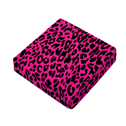 Hot Pink Leopard Print Outdoor Seat Cushion Cover