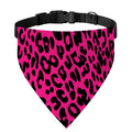 Hot Pink Leopard Print Over The Collar Dog Bandana