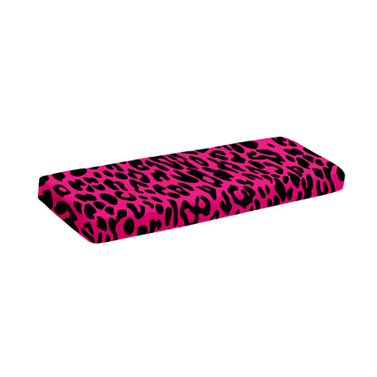 Hot Pink Leopard Print Piano Keyboard Cover