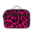 Hot Pink Leopard Print Portable Lunch Bag