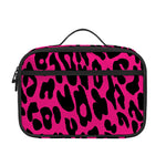 Hot Pink Leopard Print Portable Lunch Bag