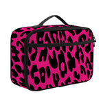 Hot Pink Leopard Print Portable Lunch Bag