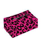 Hot Pink Leopard Print Rectangle Tissue Box Cover