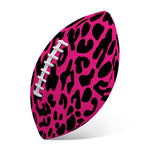 Hot Pink Leopard Print Rugby Ball