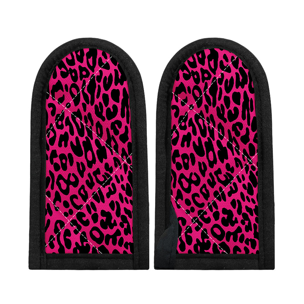 Hot Pink Leopard Print Skillet Handle Cover