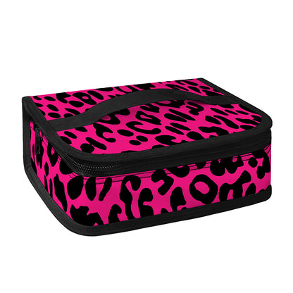Hot Pink Leopard Print Small Lunch Bag