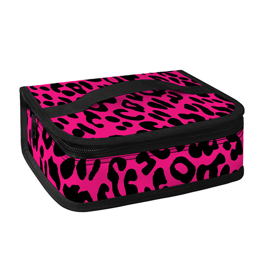 Hot Pink Leopard Print Small Lunch Bag
