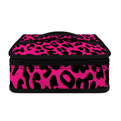 Hot Pink Leopard Print Small Lunch Bag