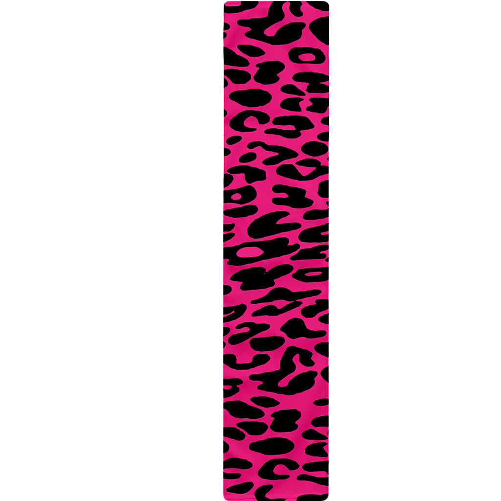 Hot Pink Leopard Print Table Runner