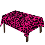 Hot Pink Leopard Print Tablecloth