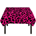 Hot Pink Leopard Print Tablecloth