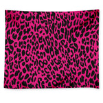 Hot Pink Leopard Print Tapestry