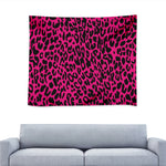 Hot Pink Leopard Print Tapestry