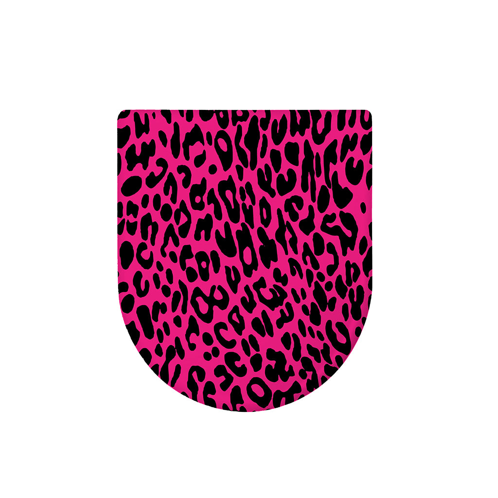 Hot Pink Leopard Print Toilet Lid Cover