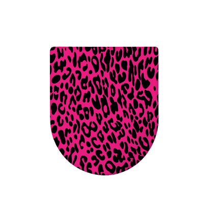 Hot Pink Leopard Print Toilet Lid Cover